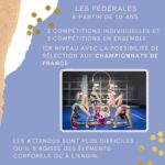 le quatrième niveau de compétition en gymnastique rythmique est le niveau fédéral